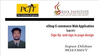Web Project Task 01 | 1st Year | Semester 01 | Java Institute
