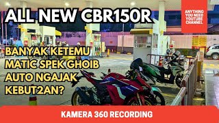 PERDANA!! NIGHT RIDE  ALL NEW CBR150R JALANAN JAKARTA, HASIL VIDEO INSTA360 ONE RS TWIN EDITION