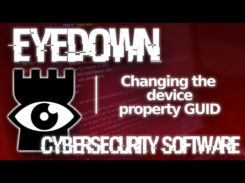 How to change the device property GUID