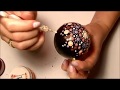 Festett karácsonyfadísz - How to paint  Christmas tree ornament mandala
