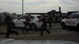 Officer injured during stolen vehicle pursuit - Jennings MO