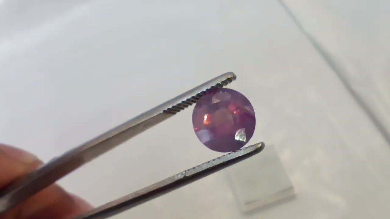 3.5 Carat Natural Kashmir Ruby Corundum non Heated Non Treated color shifting