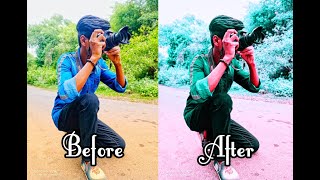 Creative Cinematic Soft Gray Color Grading Photo/ Photoshop Tutorial/time lapse video screenshot 5