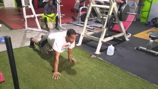 Dead leg plank crawls w/sliders