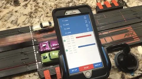AFX Slot Car iPhone Lap Timer Lap Counter with LapTracker Auto Timer **NICE**