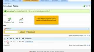 How to Set Up Scheduled Tasks in Plesk