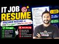 IT Job Resume — Fresher Resume-ல என்ன போடணும்? என்ன போடக்கூடாது? | Kaashiv Infotech