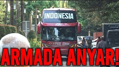 Begini Momen Kedatangan Bus Baru Timnas Indonesia di GBK Senayan