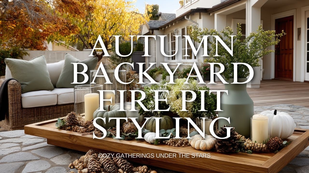 Autumn Backyard Fire Pit Styling for Cozy Gatherings Under the Stars