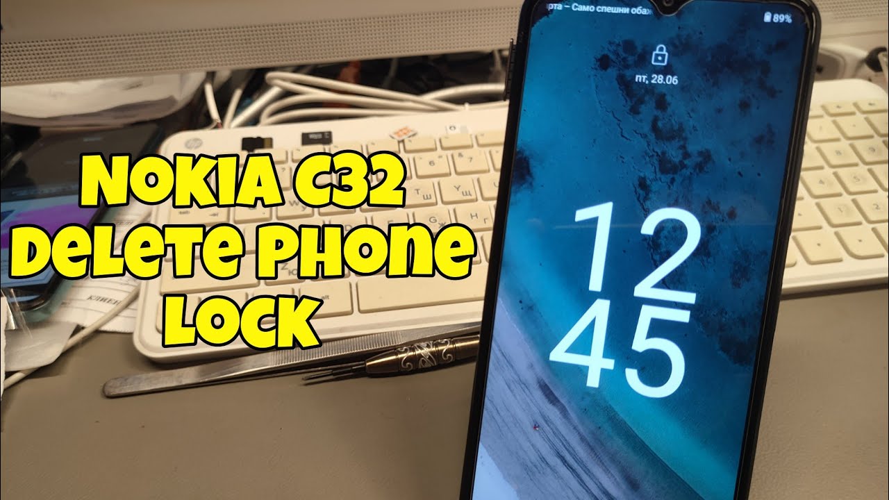 Nokia C32 (TA-1548, TA-1542), Delete Phone Lock and Bypass FRP. Easy ...
