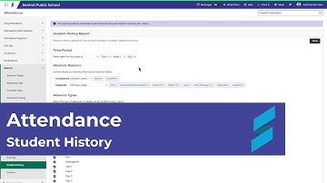 Attendance | Student Attendance History Report