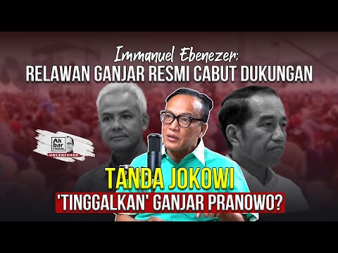 IMMANUEL EBENEZER: RELAWAN GANJAR RESMI CABUT DUKUNGAN. TANDA JOKOWI 'TINGGALKAN' GANJAR PRANOWO?