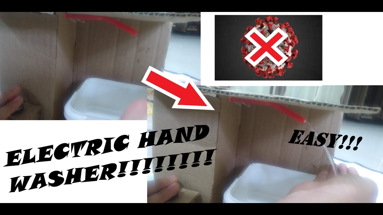 Electric Hand Washer How to make hand Washer dispenser YouTube