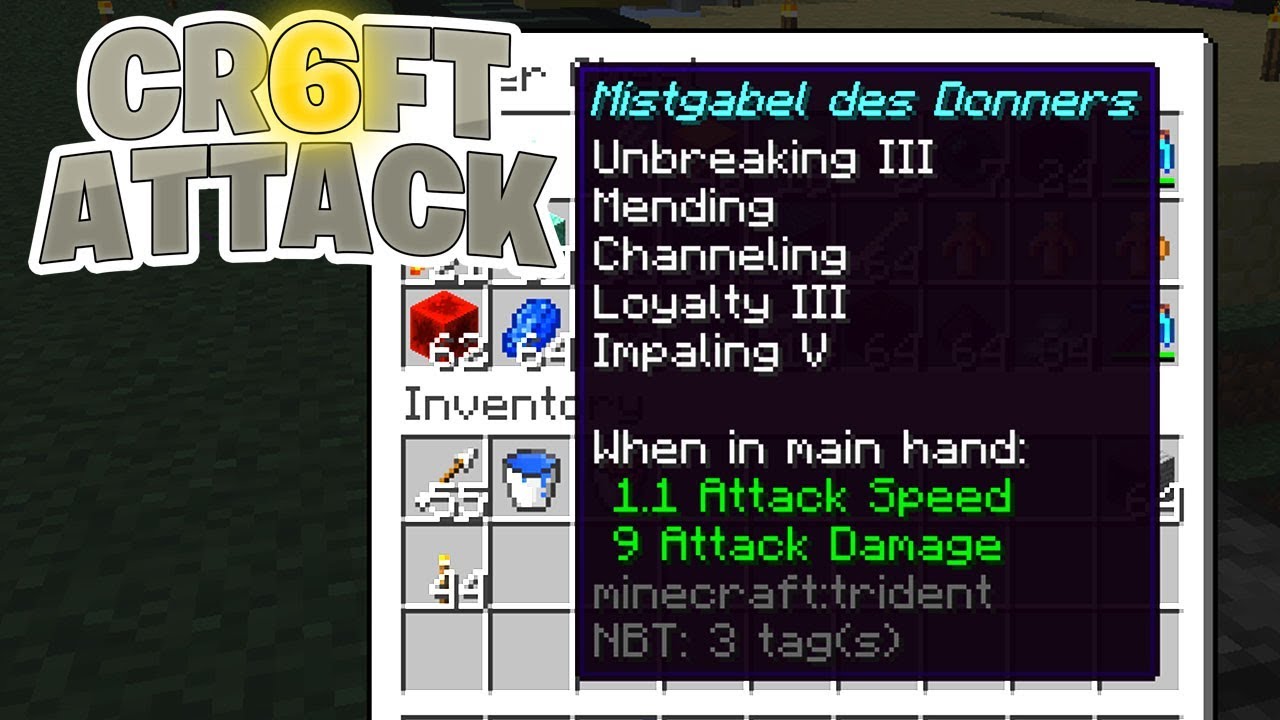 Bester Op Dreizack Mending Shop Eroffnet Minecraft Craft Attack 6 12 Sparkofphoenix Youtube