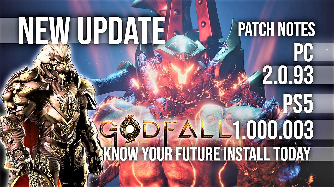 New Godfall Update 2.0.93 PS5 patch notes ⚔ 1.000.003 Gaming News 2020