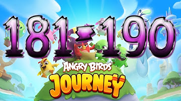 Angry Birds Journey Levels 181 to 190 walkthrough gameplay
