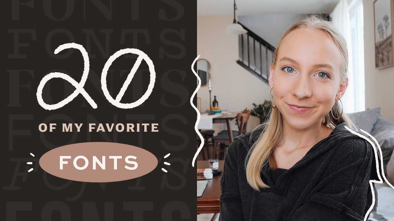 20 Fonts Every Designer Should Have | Typography Favorites - YouTube