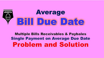 Average Bill Due Date Computation for multiple Bills Receivables and Payables