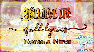 Download Lagu Aikatsu Friends! Believe it (FULL LYRICS) - Love Me Tear MP3