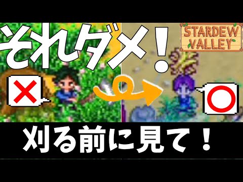 スターデューバレー スターデューバレー】プレイ前に知りたかった…牧草は刈らない方がいい