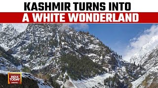 Kashmir Turns Into A White Wonderland As Fresh Snowfall Grips Parts Of Kashmir | India Today News