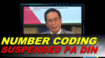 NEWS BLAST: Number Coding Scheme sa Metro Manila suspended until further notice