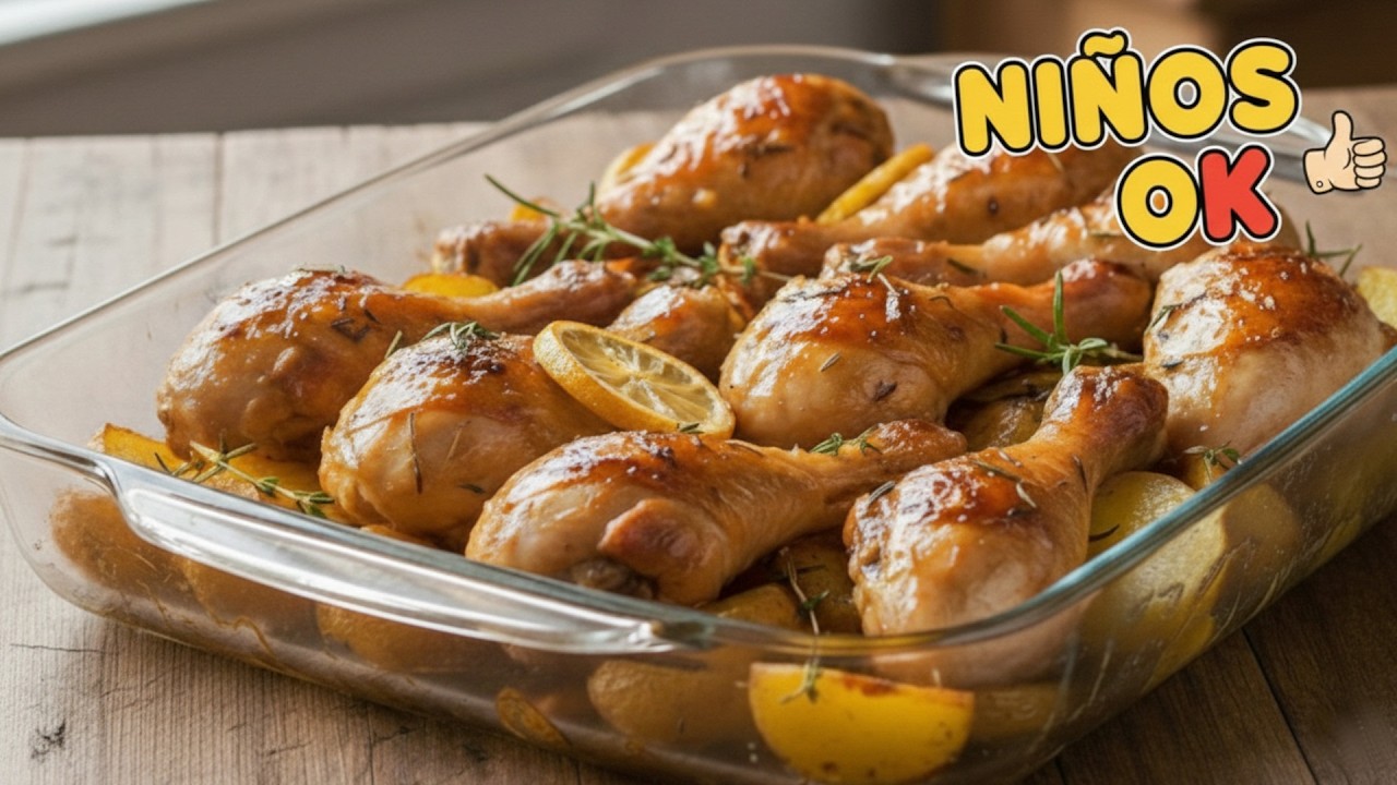Muslitos de POLLO al horno dorados y jugosos | Cena fácil para niños