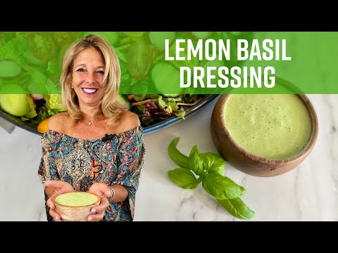 Quick and Easy Lemon Basil Dressing | Kathy's Vegan Kitchen