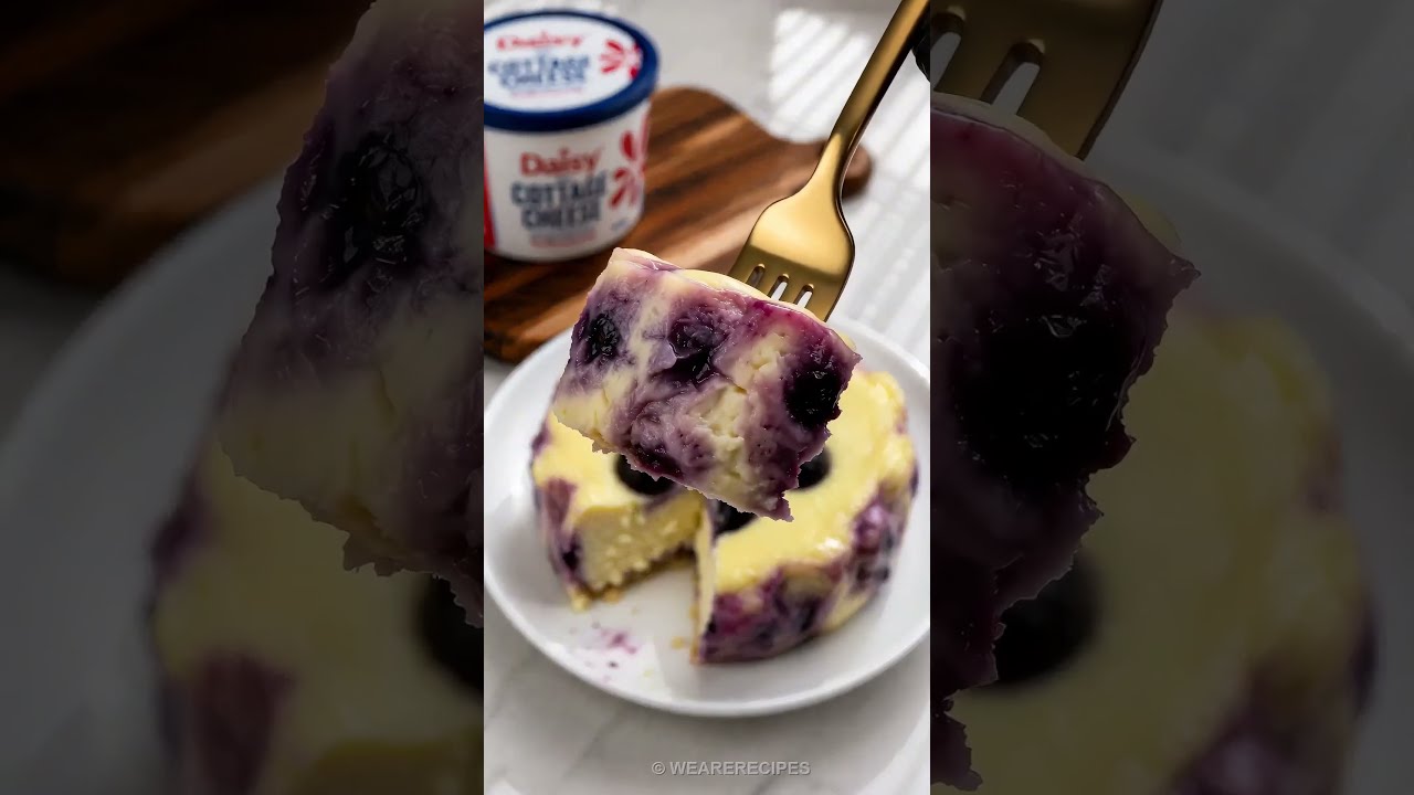 High-Protein Blueberry Lemon Cheesecake
