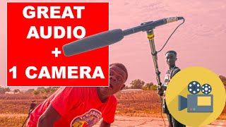 Shoot A Scene With One Camera And Record Great Audio