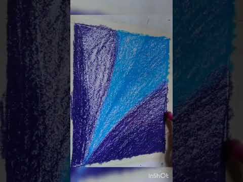 DIY OIL PASTEL AURORA Neon Blad Shorts Youtubeshorts Trending Viral 