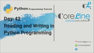 Reading and Writing in Python Programming