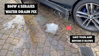 BMW 4 Series F33 - Water Sloshing Sound Potential Fix - Save your Amp Before it Blows Like Mine!!