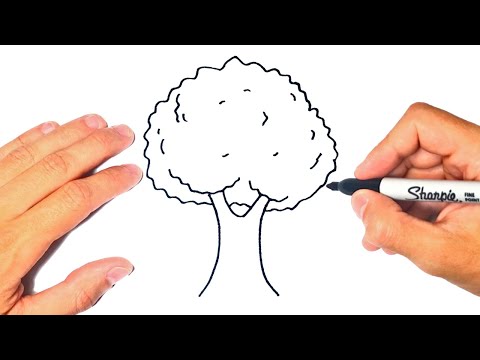 Como dibujar un Arbol Fácilmente | Dibujando un Árbol