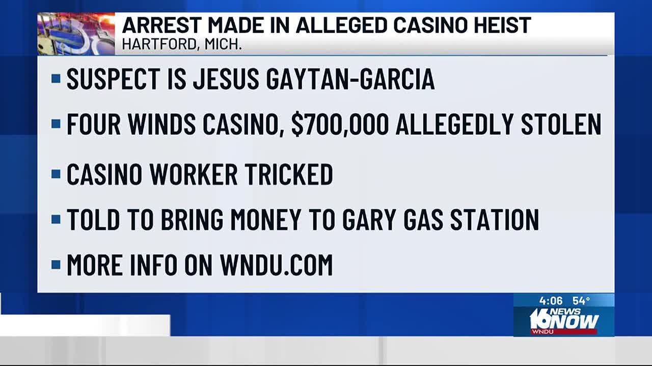 Man charged with stealing $700,000 from Four Winds Hartford casino