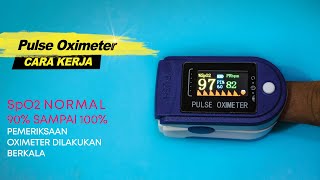 Fingertip Pulse Oximeter Oxymeter Pengukur Kadar Oksigen & Detak Jantung ORGINAL