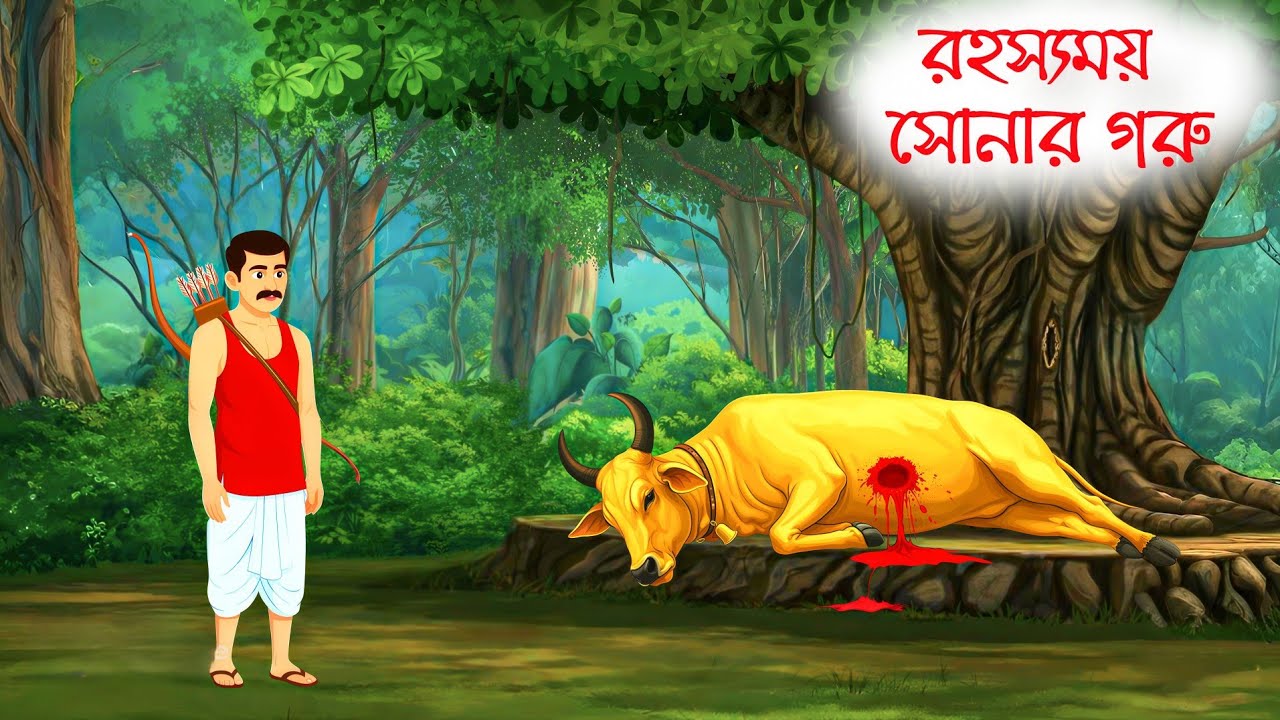 দরিদ্র কৃষক ও মায়াবী সোনার গরু। Bengali Fairy Tales Cartoon। Rupkothar Golpo। Bangla Golpo।