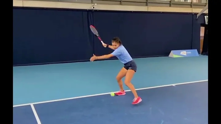 Emma Raducanu FOREHAND Practice , US OPEN 2021 - DayDayNews