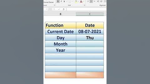 MS Excel Tricks & Tips 2021 Date Function (Video 23), #Shorts