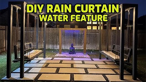 DIY Backyard Transformation Part 1 | Rain Curtain DIY | Water Feature DIY