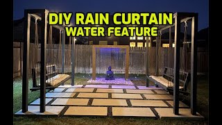 DIY Backyard Transformation Part 1 | Rain Curtain DIY | Water Feature DIY