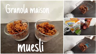 Recette muesli maison | GRANOLA SANS SUCRE AJOUTÉ