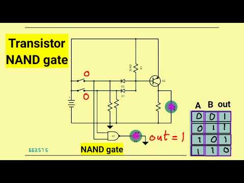 logic gates using transistors and diodes | AND | OR | XOR | NAND | XNOR | NOR