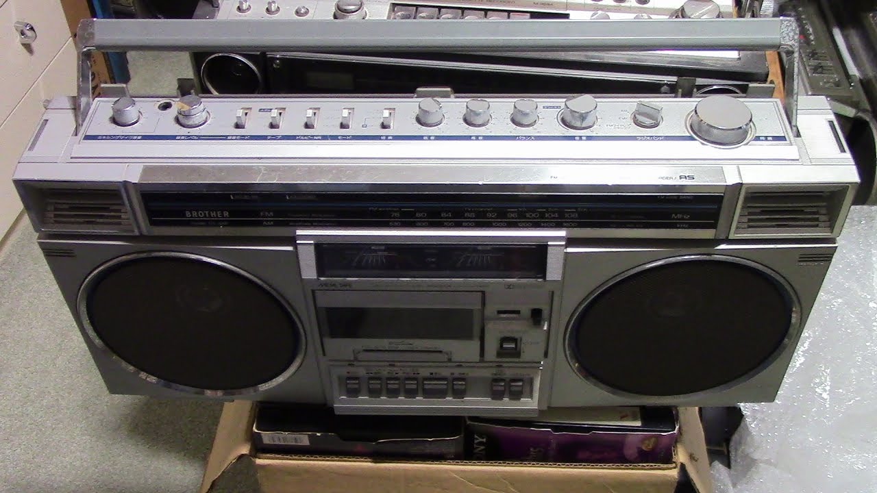Brother OT-448 boombox unboxing aka Sanyo M-X720 M-X720K or as Sanyo MR-X5 Japan Sept 2024