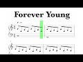 Alphaville  forever young sheet music