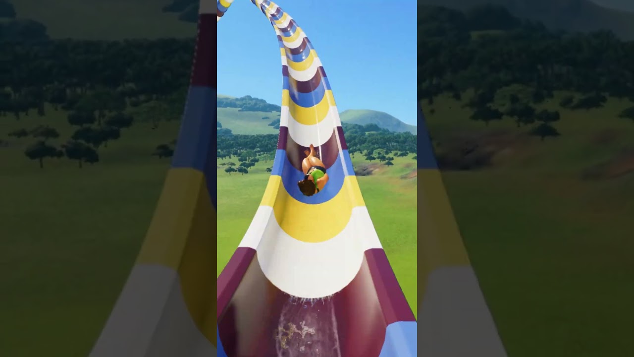 The Most Brutal Water Slide Challenge 😱💦 Planet Coaster 2