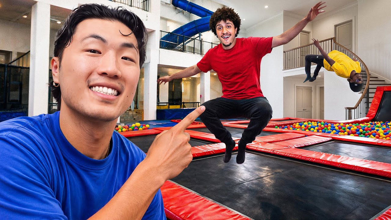 WE TURNED OUR HOUSE INTO A TRAMPOLINE PARK!