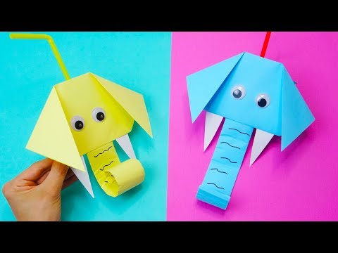 Funny Elephant Moving paper TOYS | Easy paper crafts