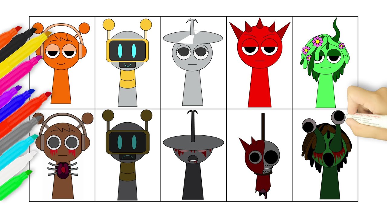 How to Draw Incredibox Sprunki Characters - YouTube