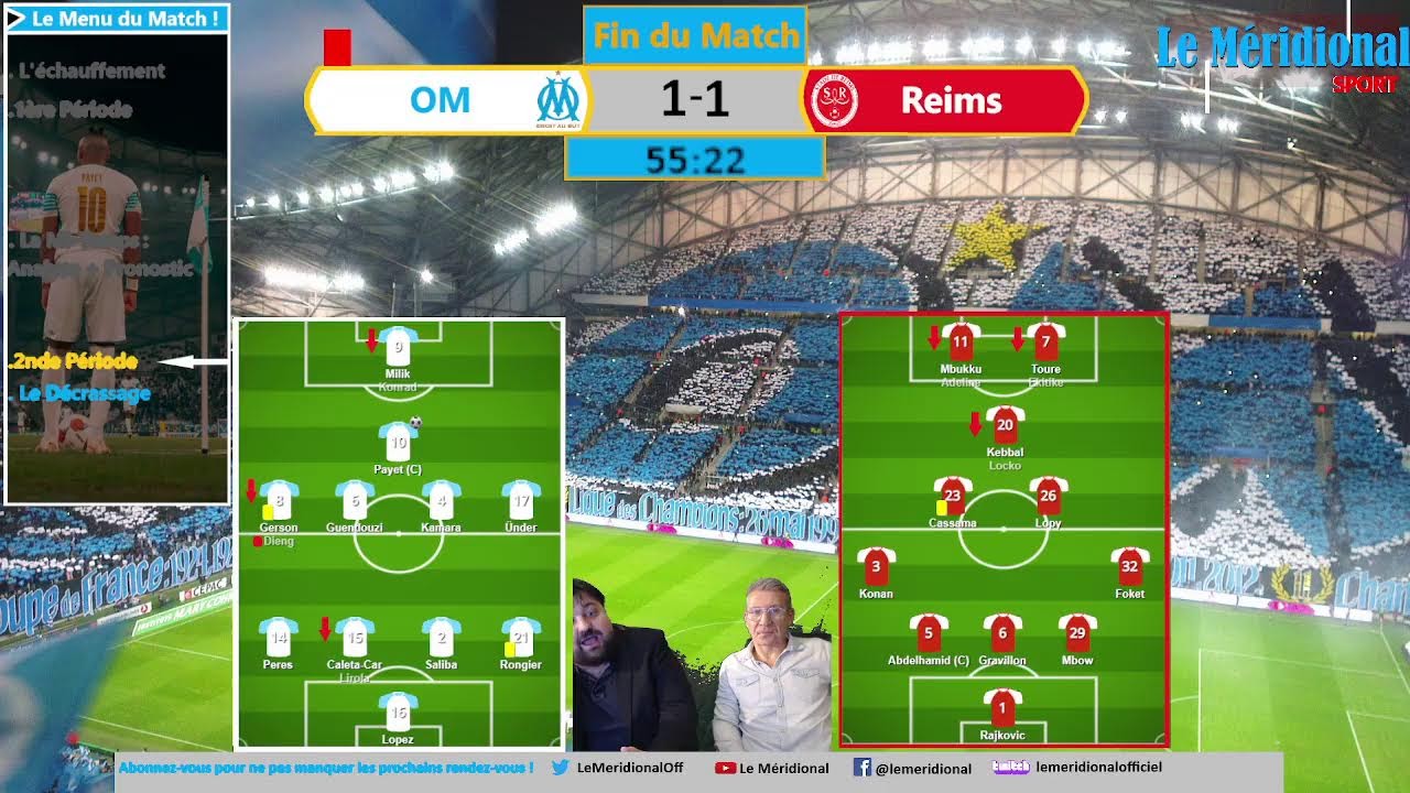 Le live du Méridional : OM/Stade de Reims - Journée 19 de Ligue 1